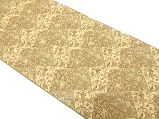 JAPANESE FUKURO OBI / WOVEN FLORAL SARASA